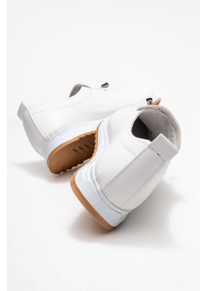 Yumuşak Tabanlı Kadın Ayakkabı Beyaz Cilt fırsatları