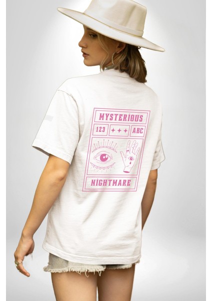 Mason Gözü Shirli Göz Kişilik Sokak Tasarımı Cep Sırt Baskılı Pamuklu Penye Kadın Erkek Beyaz Tişört fiyatları