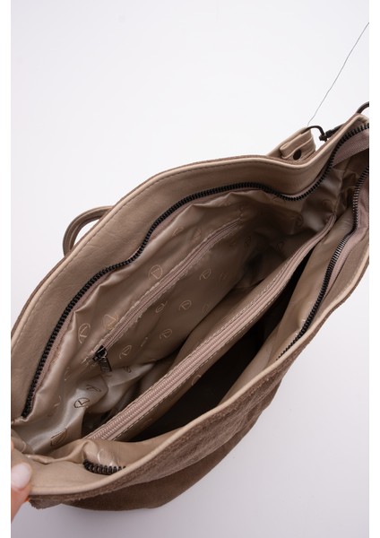 Kadın Hakiki Deri Püsküllü El ve Omuz Çantası Olven fırsatları