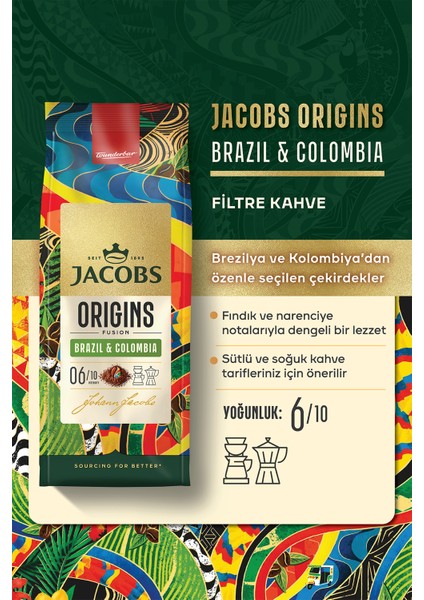 Origins Brazil & Colombia Filtre Kahve 200GR fiyatları