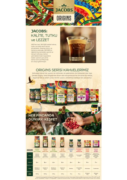 Origins Brazil & Colombia Filtre Kahve 200GR indirimleri