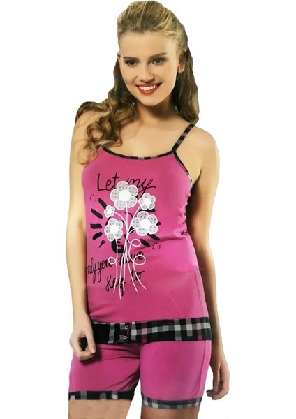 Hmd Kadın Baskılı Şort Takım 40014