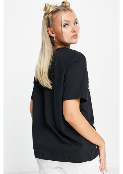 Jordan Essentials Graphic Illustrated Loose Fit T-Shirt Black Kadın Bol Kalıp Grafikli Tişört Siyah fiyatları