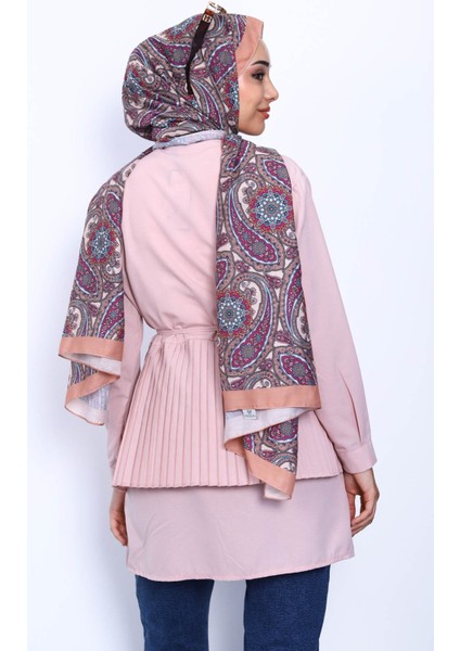 Pudra Yan Bağlamalı Poplin Tunik fırsatları