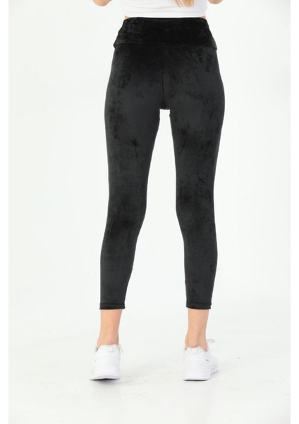 Yüksek Bel Fransız Siyah Kadife Tayt fiyatları