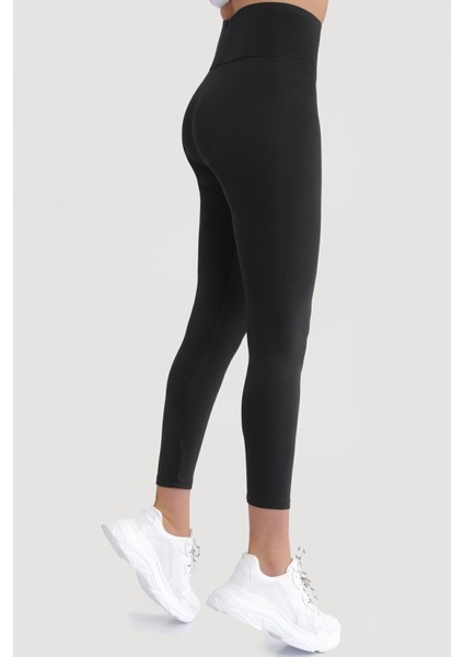 Kadın Siyah Yüksek Bel Toparlayıcı Parlak Disco Tayt Taytdalgıç fiyatları