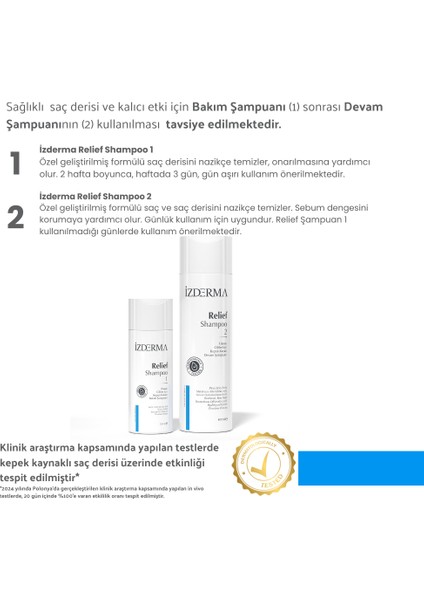 Izderma Relief Shampoo Bakım Ve Devam Şampuanı Ve Relief Nemlendirici Losyon 3'Lü Set modelleri