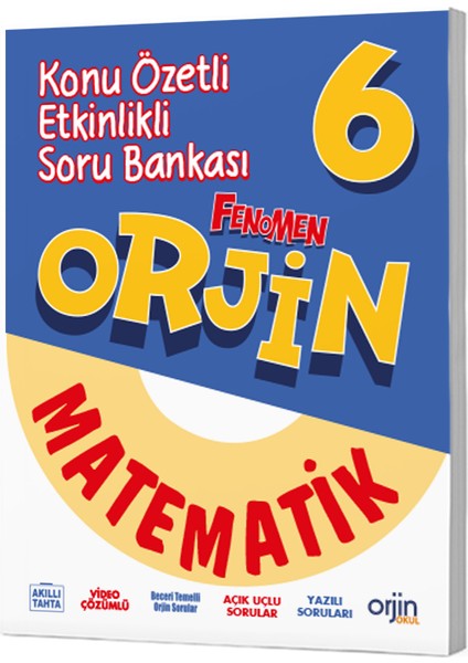 Orjin 6. Sınıf Matematik Konu Özetli Soru Bankası