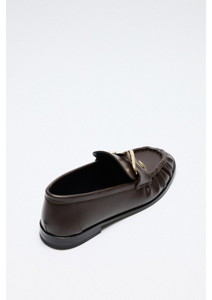Loafer 2511 - Sarmal Toka Detaylı Acı Kahve Kadın Loafer indirimleri