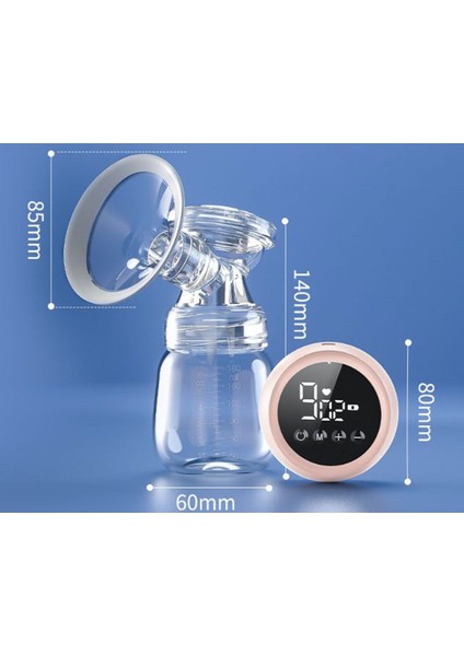 Diamond Elmas Elektrikli Göğüs Pompası LCD Ekran Gıda Sınıfı Silikon Taşınabilir ve Kolay Temizlenebilir