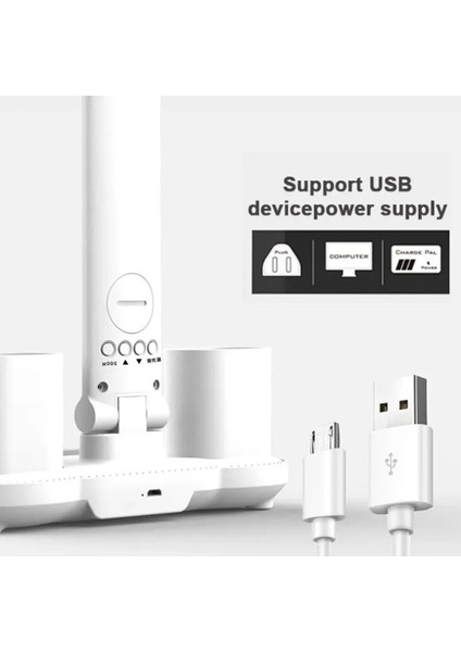 LED Dokunmatik Katlanabilir Masa Lambası Takvim Sıcaklık Saat Şarjlı Masa Lambası indirimleri