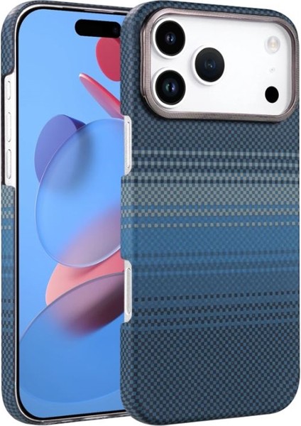 Iphone 17 Pro Max Kılıf Karbon Dizayn Magsafe Kablosuz Şarj Özellikli Mmc