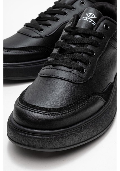 Bağcıklı Erkek Spor Ayakkabı Siyah Siyah modelleri