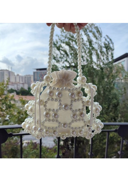El Örmesi - Inci Zarafetiyle Mini El Çantası - Günlük ,özel Gün (Nikah,düğün) fiyatları