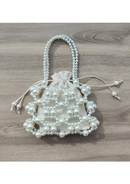 El Örmesi - Inci Zarafetiyle Mini El Çantası - Günlük ,özel Gün (Nikah,düğün) modelleri