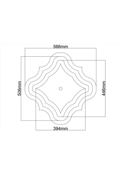 Lamba Tavan Göbeği DÜZ-4K-MODEL-63-56CM-2 Adet modelleri