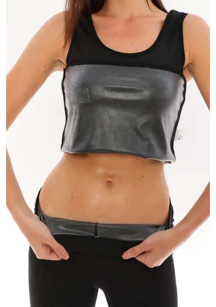 Atlet Tayt Sauna 2'li Takımı Büyük Beden Isıyı Hapseden Kumaş fiyatları