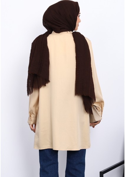 Bej Omuzları Incili Tunik fırsatları