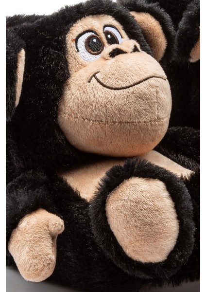 Maymun Çocuk Hayvanlı Panduf Siyah 30/35 fiyatları