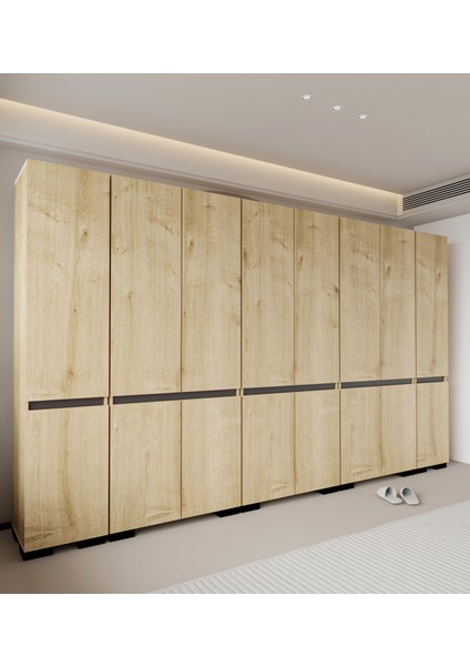 Floransa 16 Kapılı FLR16-IA3 Safir- Antrasit Gardırop-Çok Amaçlı Dolap-Yüklük modelleri