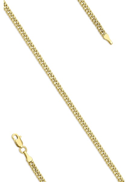 14 Ayar Altın Sık Gurmet Bileklik 2.80 mm