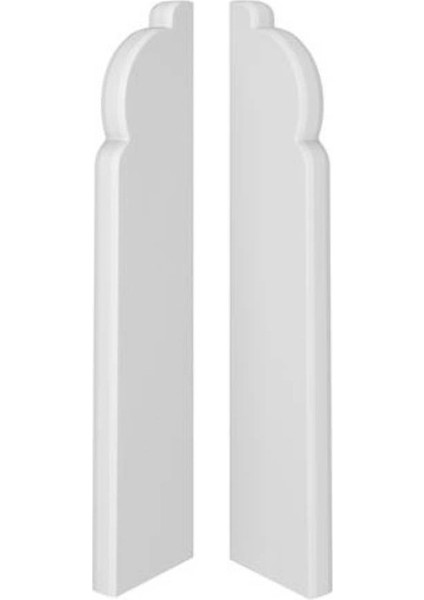 Espumo Kompozit Süpürgelik 8 cm Bitiş Kapağı Aksesuarı (1 Paket - 2 Adet) - Beyaz - ESP301 fiyatları
