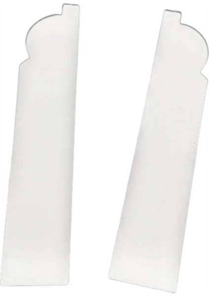 Espumo Kompozit Süpürgelik 8 cm Bitiş Kapağı Aksesuarı (1 Paket - 2 Adet) - Beyaz - ESP301 modelleri