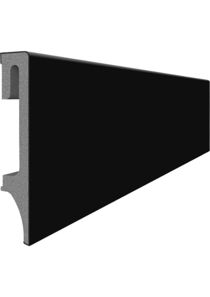 Espumo Suya Dayanıklı Kompozit Süpürgelik 8 cm - 2,40 Metre - Siyah - ESP206