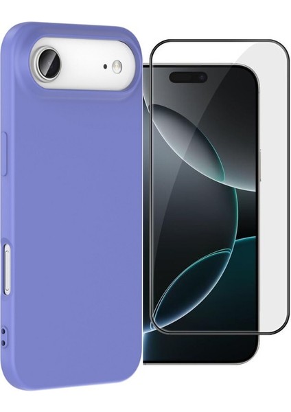 iPhone 17 Air Kılıf Içi Kadife Leke Tutmaz Lansman Kapak ve Ekran Koruyucu