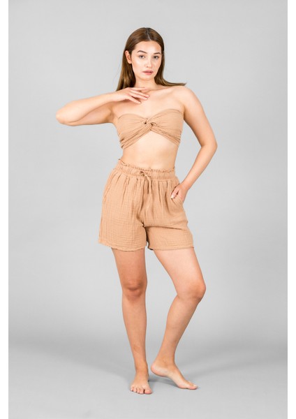 Müslin Kadın Crop Top modelleri