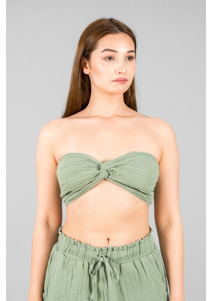 Müslin Kadın Crop Top modelleri