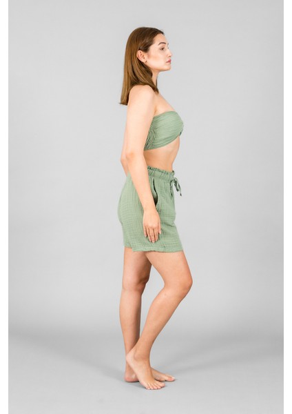 Müslin Kadın Crop Top fırsatları