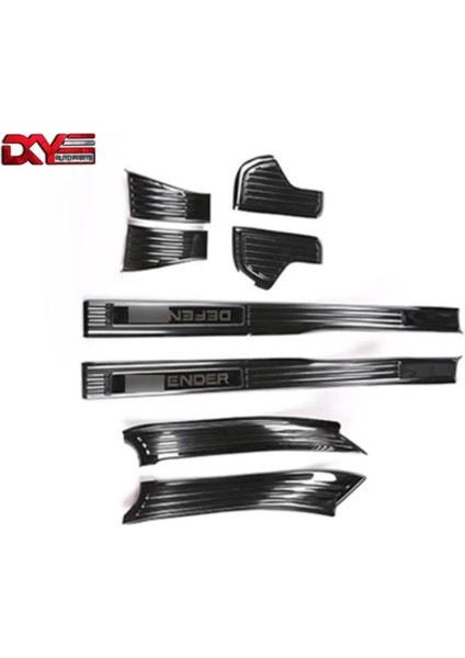 Kapı Eşik Kaplama Seti (Siyah) New Defender