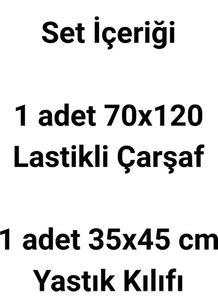 %100 Pamuk Ranforce Lastikli Çarşaf Seti - Pembe Unicorn Desenli Park Yatak 70X120 35X45 modelleri