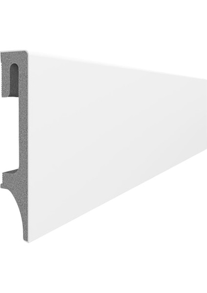 Espumo Suya Dayanıklı Kompozit Süpürgelik 12 cm - 2,40 Metre - Beyaz - ESP501