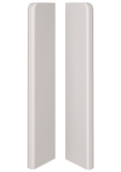 Espumo Kompozit Süpürgelik 8 cm Bitiş Kapağı Aksesuarı (1 Paket - 2 Adet) - Kaşmir - ESP207