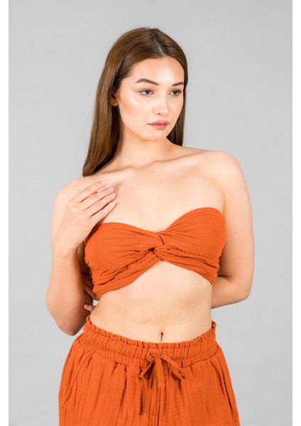 Müslin Kadın Crop Top modelleri