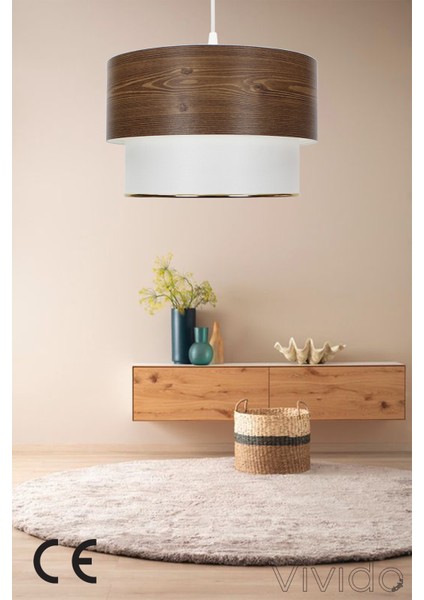 Pasta Sarkıt Avize Ahşap Desenli modelleri