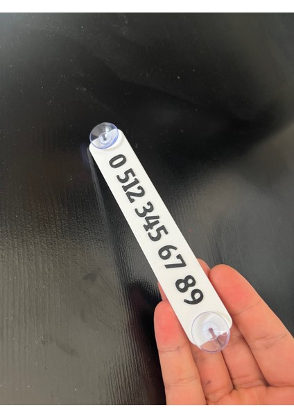 Kişiye Özel Araç Numaratörü - Vantuzlu - Kabartmalı Oto Park Numarator - Kırmızı & Beyaz fiyatları