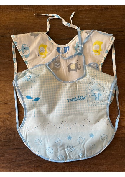 2 Adet Yenidoğan Kız Erkek Bebek Çocuk Önlük Mama Önlüğü modelleri