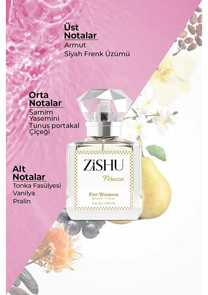 ZİSHU Firuze kadın Parfümü - Edp 50 ml fiyatları