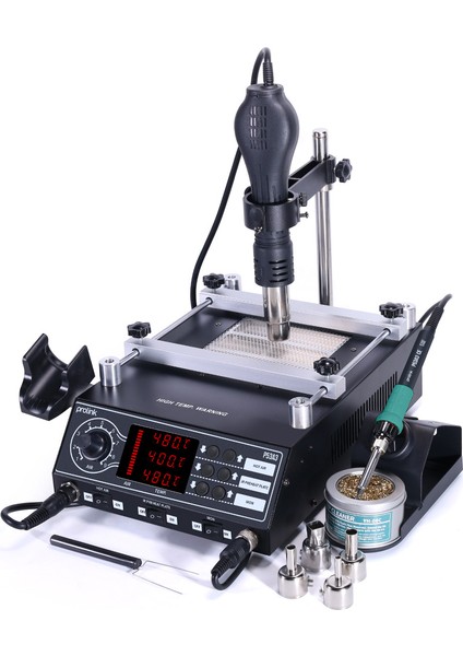 P-53 A3 Dijital Smd Sıcak Hava ve Havya Istasyonu Ön Isıtmalı