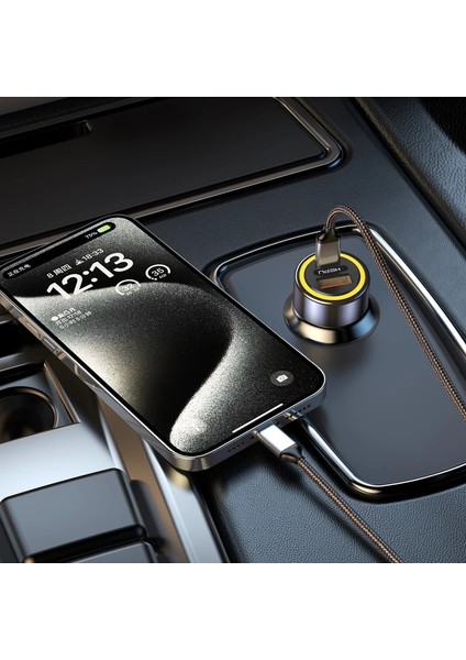 “hepu 48W Araç Şarj Cihazı – Hızlı Şarj, Type-C + USB Çift Çıkış, iPhone Samsung Xiaomi Tablet Uyumlu” fırsatları