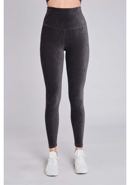 Kadın Kadife Fitilli Antrasit Tayt fiyatları