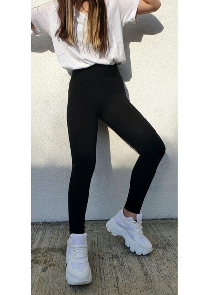 Kadın Toparlayıcıö Yüksek Bel Kalın Kemerli Çelik Örme Tayt