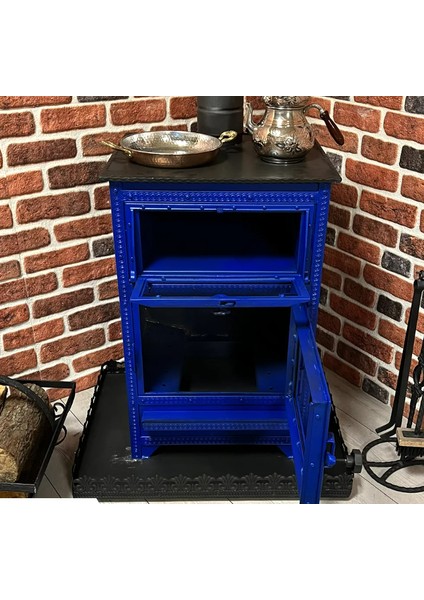 Mavi Fırınlı Şömine modelleri