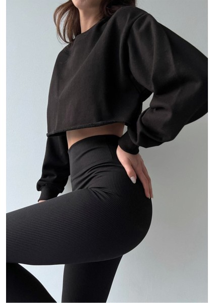 Fitilli Spor Yüksek Bel Tayt modelleri