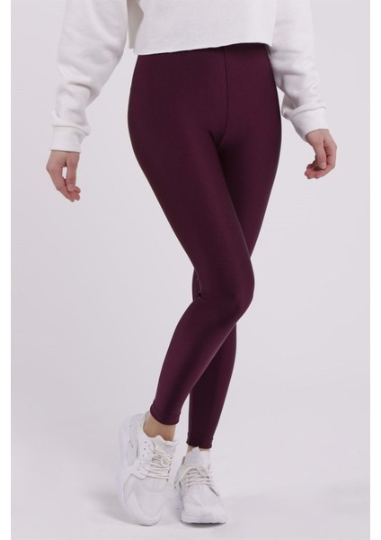 Likralı Parlak Sporcu Takma Kemer Tayt