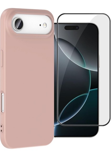 iPhone 17 Air Kılıf Içi Kadife Leke Tutmaz Lansman Kapak ve Ekran Koruyucu