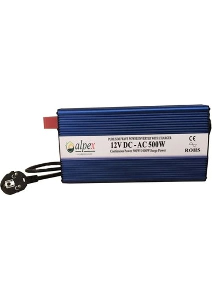 500 Watt 12 Volt Ups (Şebeke Şarjlı) Tam Sinüs Inverter fiyatları